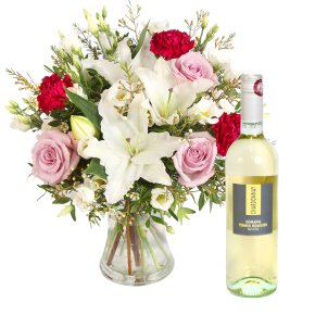 Flowers and Wine | Flower Gifts Delivered | Serenata Flowers