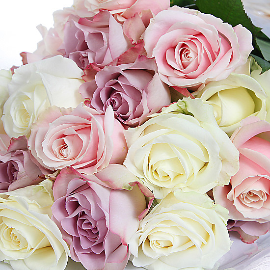 20 Luxury Pastel Roses delivered next day