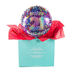 21st Birthday Balloon by Post