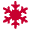 Christmas snowflake icon