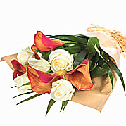 Orange Callas and Roses