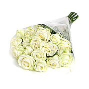 20 Luxury White Roses